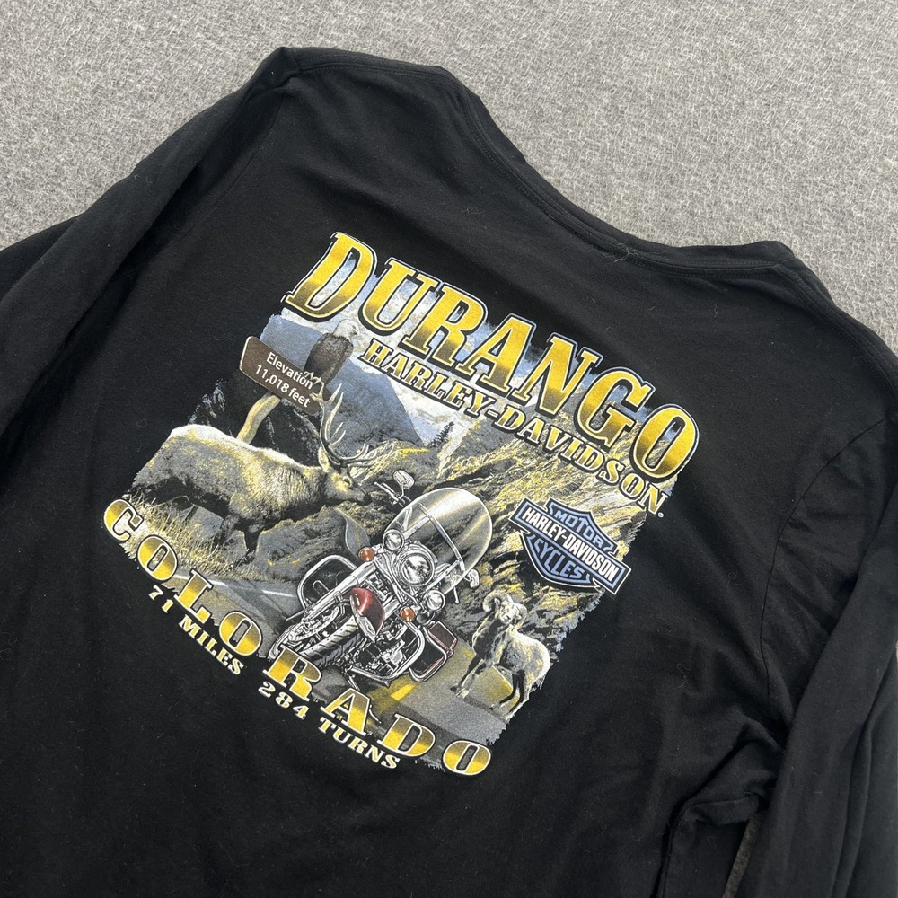 Harley Davidson Colorado T Shirt Womens 2XL Motorcycles Biker Durango Mountains